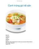 Canh trứng gà hải sản