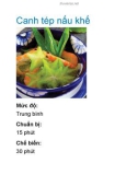 Canh tép nấu khế