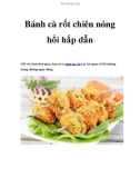 Bánh cà rốt chiên nóng hổi hấp dẫn