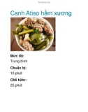 Canh Atiso hầm xương