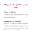 6 bí quyết make-up khi đeo kính áp tròng