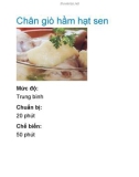 Chân giò hầm hạt sen