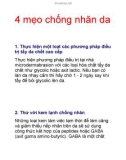 4 mẹo chống nhăn da