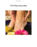 Gót hồng trong nắng