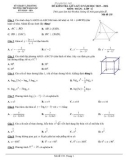 Đề thi giữa học kì 2 môn Toán lớp 11 năm 2023-2024 - Trường THPT Bảo Lộc, Lâm Đồng