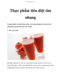 Thực phẩm tiêu diệt tàn nhang