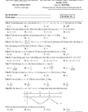 Đề thi thử tốt nghiệp THPT môn Toán năm 2023-2024 có đáp án - Trường THPT Nguyễn Chí Thanh (Lần 1)
