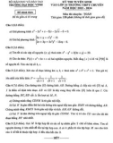 Đề thi tuyển sinh vào lớp 10 môn Toán (chuyên) năm 2023-2024 có đáp án - Trường THPT chuyên ĐH Vinh, Nghệ An