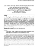 Ảnh hưởng của một số yếu tố công nghệ xử lý bằng nano ZnO đến chất lượng gỗ điều
