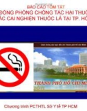 Bài giảng Hoạt động phòng chống tác hại thuốc lá và công tác cai nghiện thuốc lá tại TP. Hồ Chí Minh