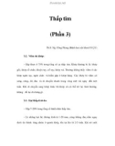 Thấp tim (Phần 3)