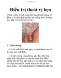 Điều trị thoát vị bẹn