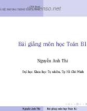 Bài giảng môn Toán học B1: Chương 1 - Nguyễn Anh Thi