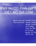 XỬ LÝ NƯỚC THẢI CƠ SỞ GIẾT MỔ GIA CẦM