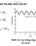 3.1 MÔ HÌNH TÍN HIỆU NHỎ CỦA BJT