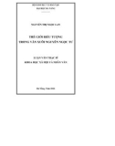 Luận văn Thạc sĩ Khoa học xã hội và nhân văn: Thế giới biểu tượng trong văn xuôi Nguyễn Ngọc Tư
