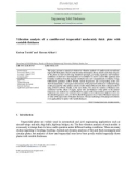 Vibration analysis of a cantilevered trapezoidal moderately thick plate with variable thickness