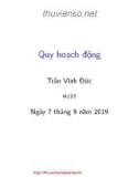 Bài giảng Toán rời rạc: Quy hoạch động - Trần Vĩnh Đức