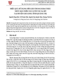 Hiệu quả sử dụng đèn LED trong khai thác thủy sản trên tàu lưới vây xa bờ tại huyện Gio Linh, tỉnh Quảng Trị