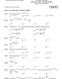 Đề thi học kì 2 môn Toán lớp 11 năm 2022-2023 - Trường THPT số 2 An Nhơn, Bình Định