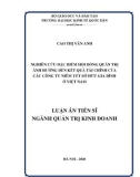 Luận án Tiến sĩ Quản trị kinh doanh: Nghiên cứu đặc điểm hội đồng quản trị ảnh hưởng đến kết quả tài chính của các công ty niêm yết sở hữu gia đình ở Việt Nam