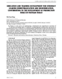 Phát triển giáo dục, đào tạo nhằm đầy mạnh công nghiệp hóa, hiện đại hóa, góp phần phát triển lực lượng sản xuất ở Việt Nam hiện nay