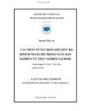 Luận văn Thạc sĩ Kinh tế: Các nhân tố tác động đến mức độ định dưới giá IPO trong ngắn hạn – Nghiên cứu thực nghiệm tại HOSE