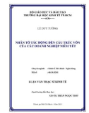 Luận văn Thạc sĩ Kinh tế: Nhân tố tác động đến cấu trúc vốn của các doanh nghiệp niêm yết