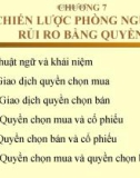 Chương 7 Chiến lược phòng ngừa rủi ro bằng quyền chọn