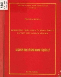 Luận văn Thạc sĩ Kinh doanh và quản lý: Định hướng chiến lược của Tổng công ty lắp máy Việt Nam đến năm 2020