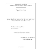 Luận án Tiến sĩ Quan hệ quốc tế: Quan hệ đối tác chiến lược Việt Nam - Hàn Quốc trong lĩnh vực kinh tế (2009 2020)