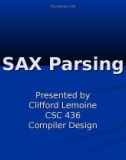 SAX Parsing