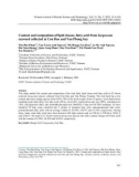 Content and composition of lipid classes, fatty acid from Sargassum seaweed collected at Con Dao and Van Phong bay