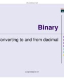 Binary Converting to and from decimal