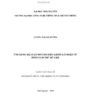 Luận văn Thạc sĩ Kĩ thuật: Ứng dụng hệ luật mờ cho điều khiển lò nhiệt từ phân cụm trừ dữ liệu