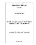 Engineering doctoral thesis: Automatic regression testing for Lustre/SCADE applications