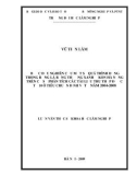 Luận văn Thạc sĩ Khoa học Lâm nghiệp: Bước đầu nghiên cứu một số quá trình động trong rừng lá rộng thường xanh ở Kon Hà Nừng trên cơ sở phân tích các tài liệu thu thập được từ 10 ô tiêu chuẩn định vị từ năm 2004-2008