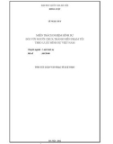 Tóm tắt luận văn Thạc sĩ Luật học: Miễn trách nhiệm hình sự đối với người chưa thành niên phạm tội theo luật hình sự Việt Nam