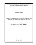 Luận án Tiến sĩ Nông nghiệp: Nghiên cứu nấm Botrytis cinerea gây bệnh thối xám trên một số cây trồng tại miền Bắc Việt Nam