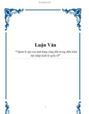 Luận Văn: “ Quản lý giá của mặt hàng xăng dầu trong điều kiện hội nhập kinh tế quốc tế”