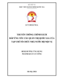 Đề án tốt nghiệp Quản lý công: Truyền thông chính sách đáp ứng yêu cầu quản trị quốc gia của Tạp chí Tổ chức nhà nước Bộ Nội vụ