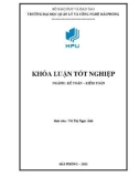 Khóa luận tốt nghiệp Kế toán - Kiểm toán: Hoàn thiện công tác kiểm toán TSCĐ trong kiểm toán BCTC do công ty TNHH Nexia STT – Chi nhánh An Phát thực hiện