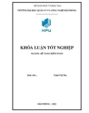 Khóa luận tốt nghiệp Kế toán - Kiểm toán: Hoàn thiện công tác kế toán vốn bằng tiền tại Công ty trách nhiệm hữu hạn Trần Nhu