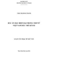 Luận văn Thạc sĩ Ngữ văn: Dấu ấn hậu hiện đại trong thơ nữ Việt Nam đầu thế kỷ XXI