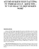 BẢNG TÓM TẮT ĐỀ TÀI “KHẢO SÁT HỒ SƠ KIỂM TOÁN TẠI CÔNG TY TNHH QUẢN LÝ - KIỂM TỐN – TƯ VẤN MAAC VÀ MỘT SỐ KIẾN NGHỊ”