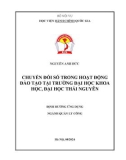 Đề án tốt nghiệp Quản lý công: Chuyển đổi số trong hoạt động đào tạo tại Trường Đại học Khoa học, Đại học Thái Nguyên