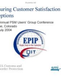 Measuring Customer Satisfaction and Perceptions