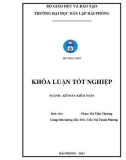 Khóa luận tốt nghiệp Kế toán Kiểm toán: Hoàn thiện công tác kế toán doanh thu, chi phí và xác định kết quả kinh doanh tại công ty Cổ Phần Đầu Tư Tân Vũ Minh