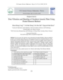 Free vibration and bending of gradient auxetic plate using finite element method