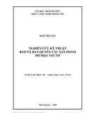 Luận văn thạc sĩ: NGHIÊN CỨU KỸ THUẬT BẢO VỆ BẢN QUYỀN CÁC SẢN PHẨM ĐỒ HỌA VECTƠ